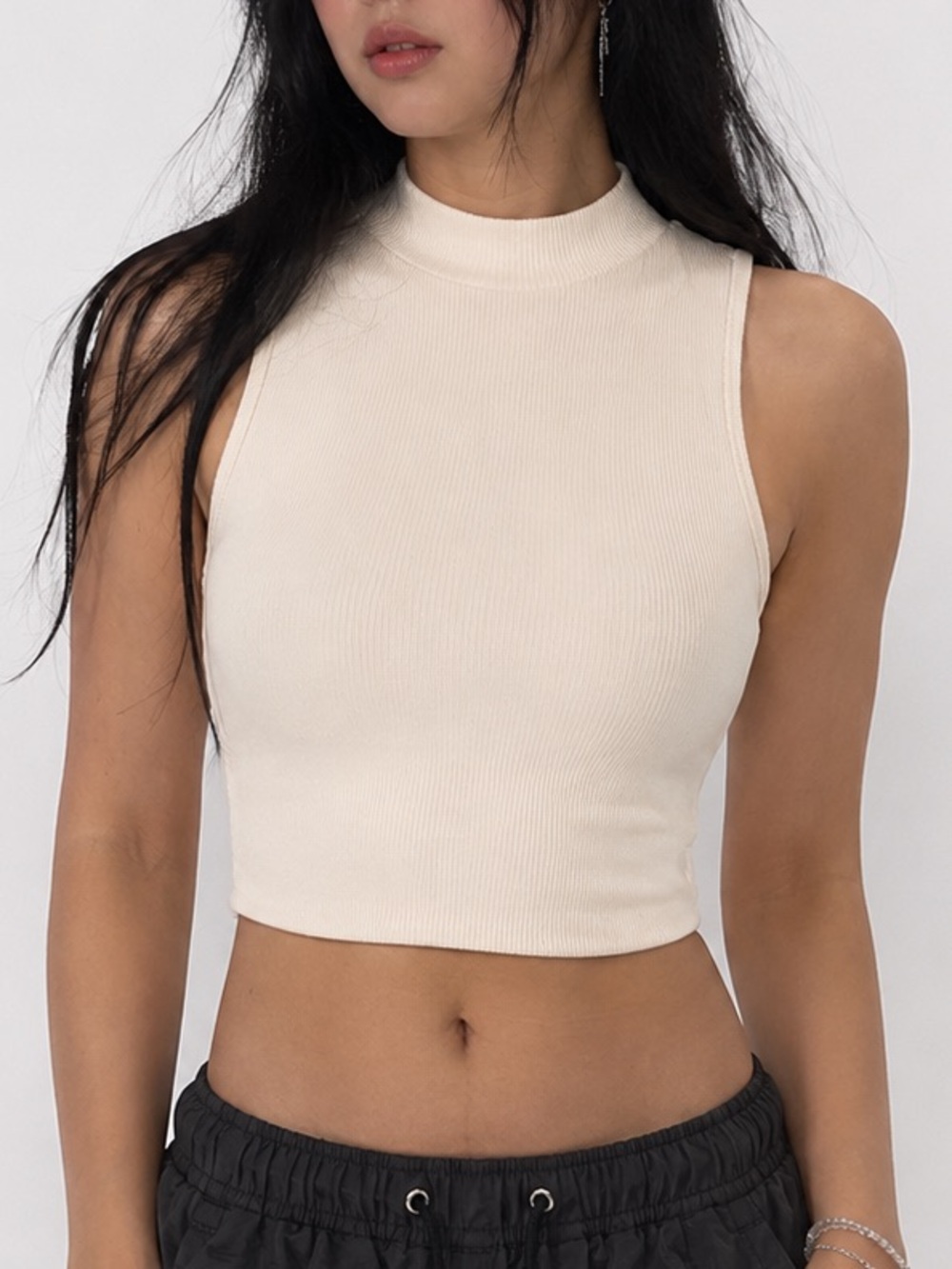 Klassy Network Cream Cropped Brami Top Size S